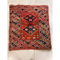 Tapis en laine points noués dans les ton