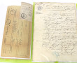 Lot de vieux papiers dont contributions 