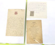 Lot de vieux papiers dont contributions 