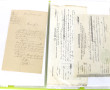 Lot de vieux papiers dont contributions 