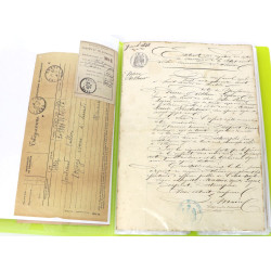 Lot de vieux papiers dont contributions 
