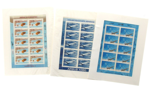 POSTE AERIENNE - Lot de 3 feuillets F69a