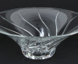 Coupe à fruits ronde en cristal moulé, H