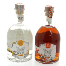 2 bouteilles de RHUM Papillon (blanc et 