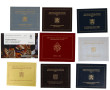 VATICAN - 8 coffrets de 2 euros + un cof