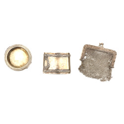 Anneau de serviette en argent, poinçon m