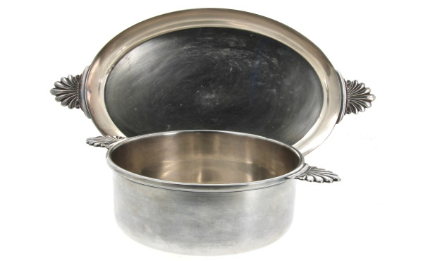 Lot de 2 plats : un plat rond et creux e