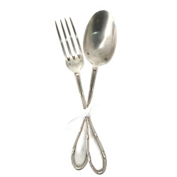 Couvert d'enfant en argent, poinçon mine