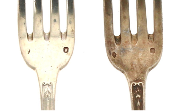 RAVINET DENFERT - Paire de couverts en a