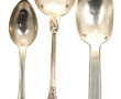 Lot de 3 cuillères différentes en argent