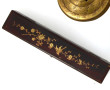 Encrier en bronze doré, couvercle en for