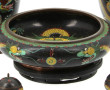 CHINE - Lot de pièces en cloisonné : pai