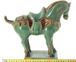 CHINE Xxème - Cheval décoratif en cérami