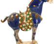 CHINE Xxème - Grand cheval en terre cuit