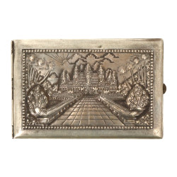 Etui à cigarettes en argent à décor d'un