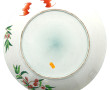 CHINE - Importante coupe rond en porcela