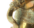 CHINE - Coupe libatoire en bronze doré t