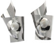 Paire d'appliques design en métal H 24 c