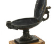 Coupe sur piédouche en forme de lampe à 