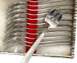 Lot comprenant 6 porte-couteaux en métal