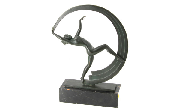 JANLE (XIXè-Xxè) "La danseuse au ruban".