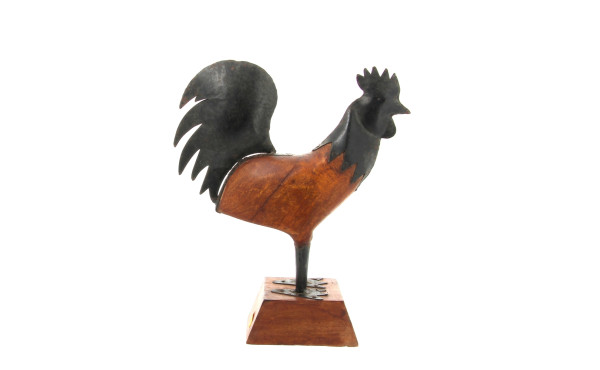 COQ - Sujet en bois et métal