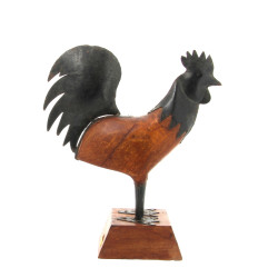 COQ - Sujet en bois et métal