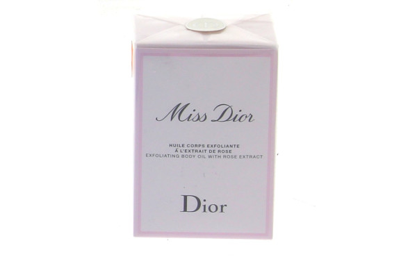 DIOR - "Miss Dior", huile corps exfolian