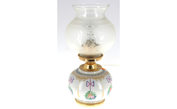 Lampe décorative corps en porcelaine déc