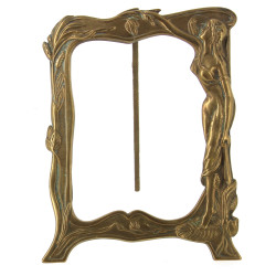 Cadre porte-photo en laiton décor style 