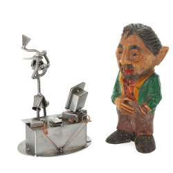 Serge GAINSBOURG - Sculpture en bois scu