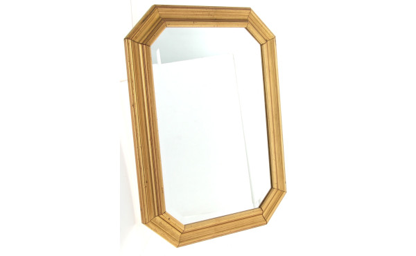 Miroir biseauté moderne encadrement doré