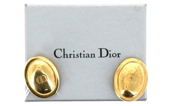 Christian DIOR - Paire de clips d'oreill