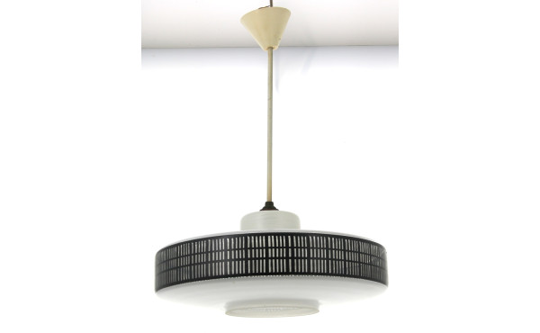 Suspension années 60 en verre, diam. 38 