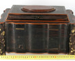 Grand coffret en bois dont palissandre, 