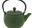 Théière en fonte à patine verte