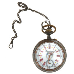 Régulateur XIXe en métal diam. 6,5 cm en