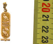 Pendentif cartouche égyptien en or jaune