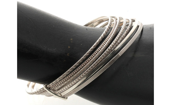 Bracelet semainier en argent, poinçon cr