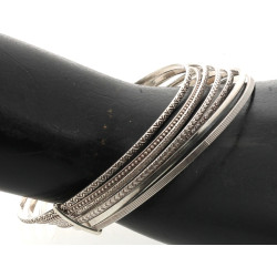 Bracelet semainier en argent, poinçon cr