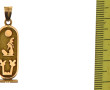 Pendentif cartouche égyptien en or jaune