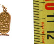 Pendentif cartouche égyptien en or jaune