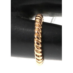 Alliance en or jaune 18 cts, non poinçon