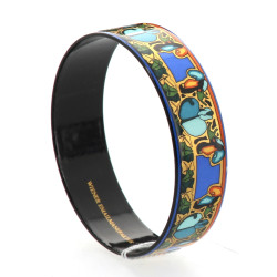 Bracelet jonc en métal émaillé de belle 