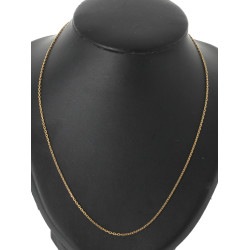 Chaîne en or jaune 18 cts, poinçon tête 