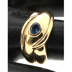 Bague jonc en or jaune 18 cts, poinçon t