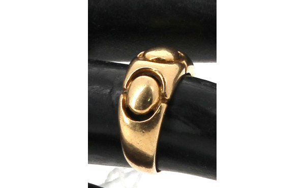 Bague jonc en or jaune 18 cts, poinçon t