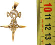 Pendentif croix d'Agadès en or jaune 18 