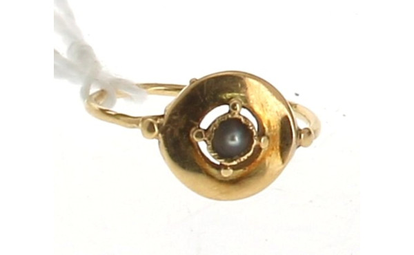 Bague de fillette ancienne en or jaune 1