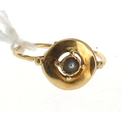 Bague de fillette ancienne en or jaune 1